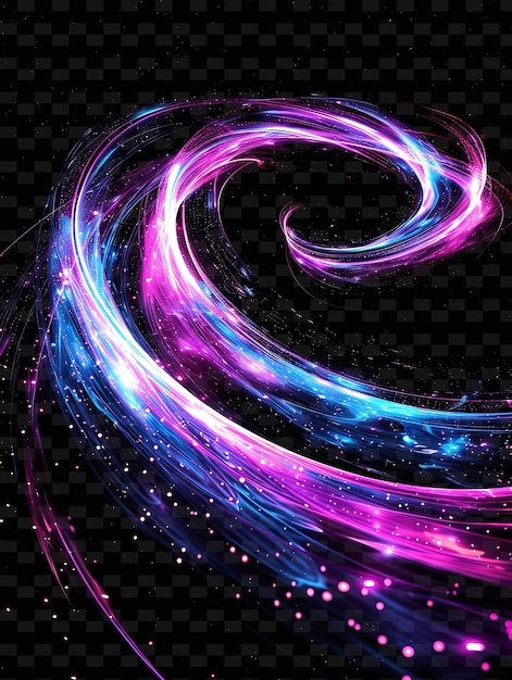 PSD un fond abstrait coloré avec une spirale et des étoiles