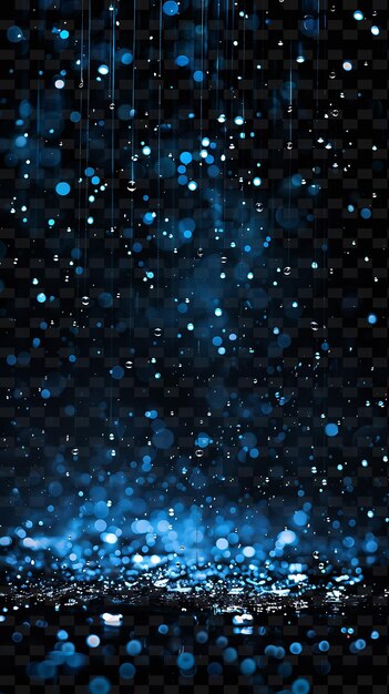 PSD un fond bleu avec des flocons de neige et des étoiles