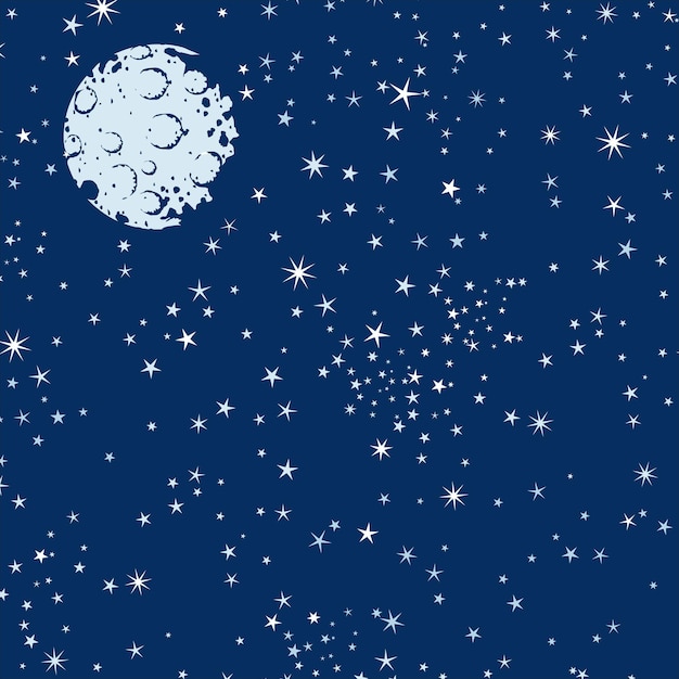 Fond avec ciel nocturne