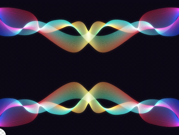 Fond coloré de forme d'onde dynamique