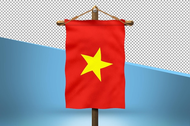 PSD fond de conception du drapeau du vietnam hang