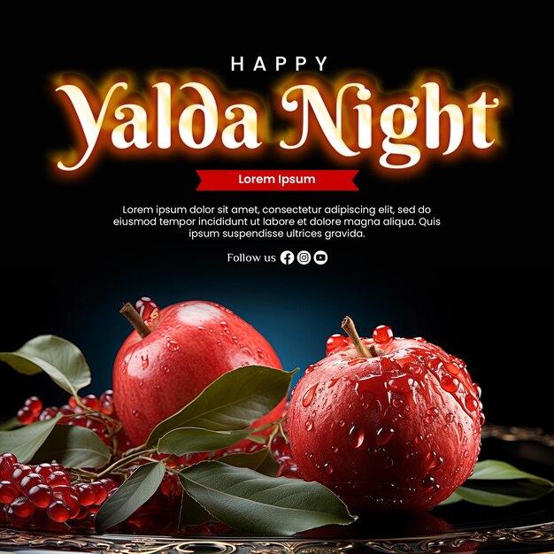 PSD fond de conception yalda