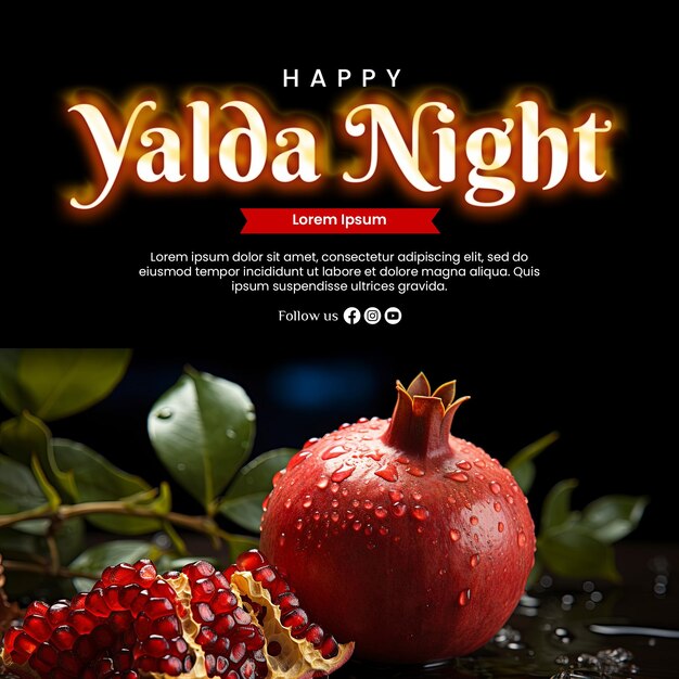 PSD fond de conception yalda