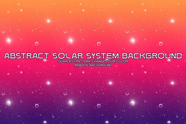 Fond cosmique modifiable avec des modèles de planètes et d'étoiles