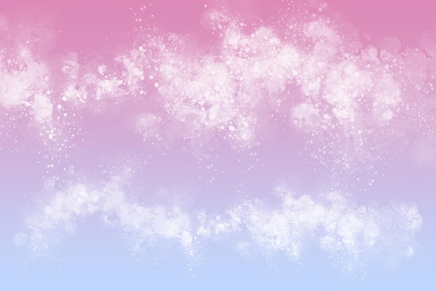 PSD un fond de couleur pastel avec un nuage blanc de fond rose et bleu