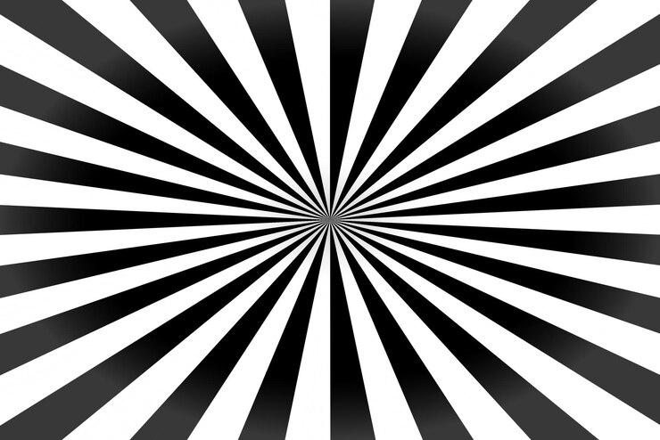 PSD fond d'éclat de soleil noir et blanc