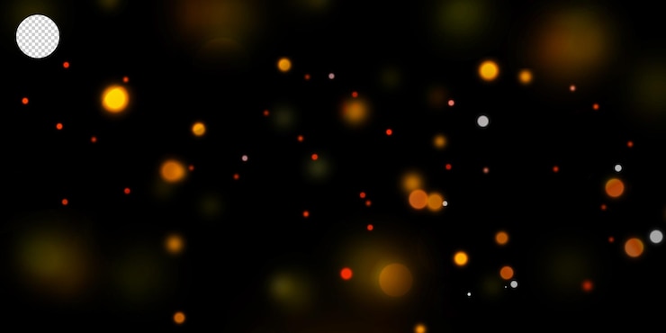 PSD fond d'effet de lumières bokeh