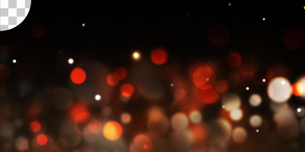 PSD fond d'effet de lumières bokeh