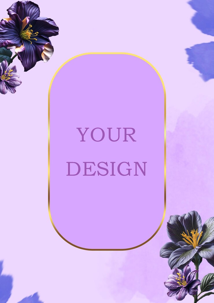 PSD fond floral aquarelle avec des arrangements floraux délicats