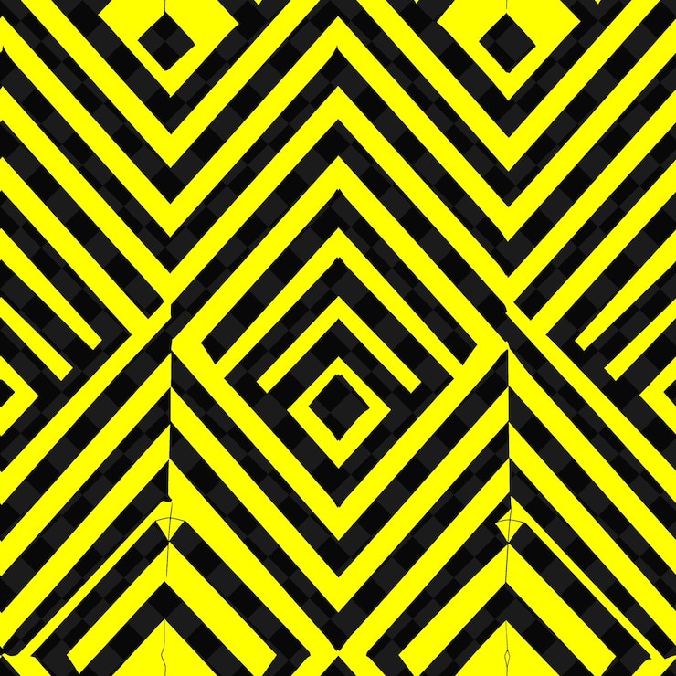 PSD un fond jaune et noir avec un diamant jaune au milieu
