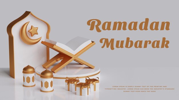 Fond de luxe ramadan islamique eid mubarak