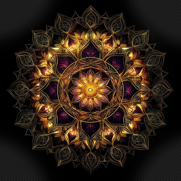 Fond de mandala d'or