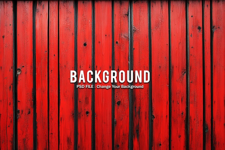 PSD fond de mur en bois rouge psd