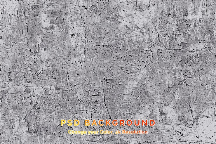 PSD fond de mur en ciment stuc blanc peinture grise plastique au sol papier gris grunge intérieur