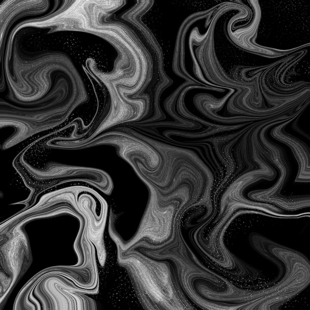 Fond noir et blanc Cloud isolé et conception de mouvement de tourbillon