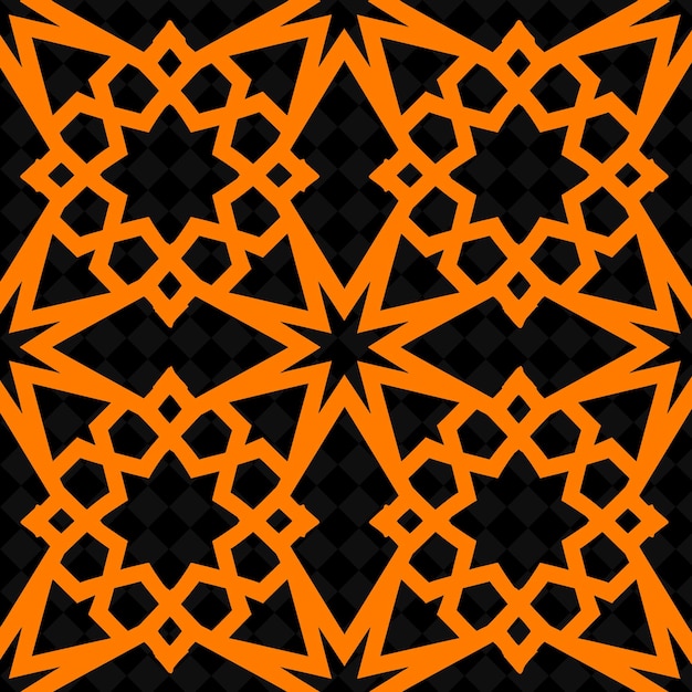 PSD un fond noir et orange avec un motif qui a le numéro 3 sur lui