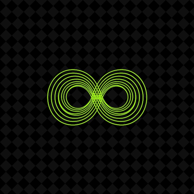 un fond noir avec un symbole vert et un fond noir à motifs de points et un fonds noir à moteurs de points avec un cercle vert