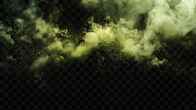 PSD un fond noir avec une texture verte et jaune