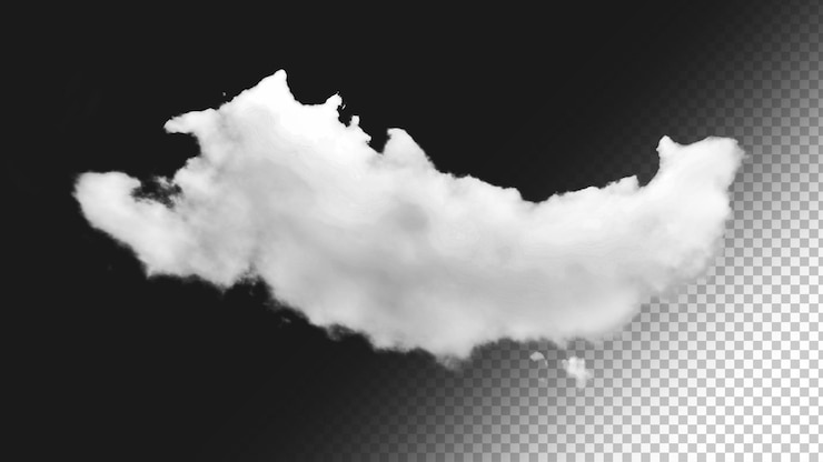 PSD fond de nuage isolé 7