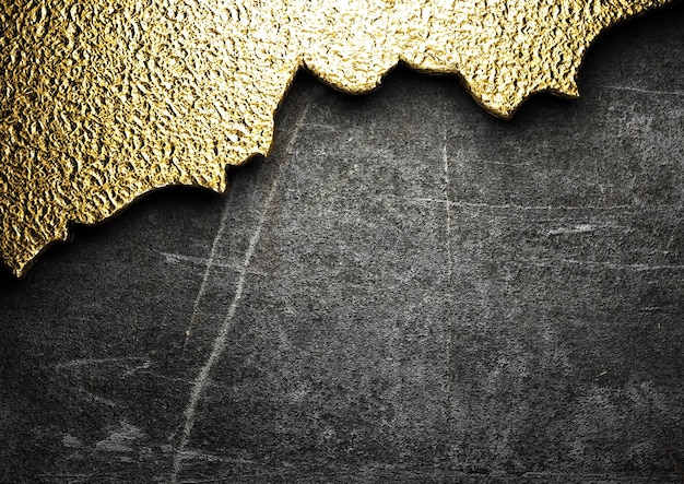 PSD fond d'or et de texture noire