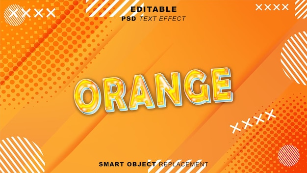 Fond Orange Avec Le Mot Orange Dessus