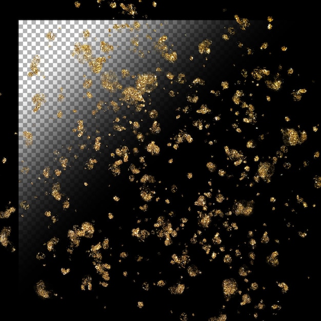 PSD fond de paillettes sur fond transparent