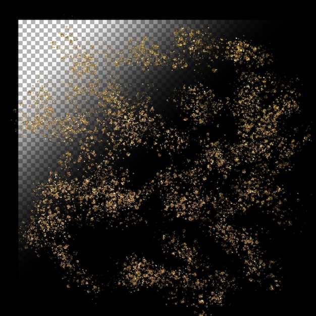 Fond de paillettes sur fond transparent