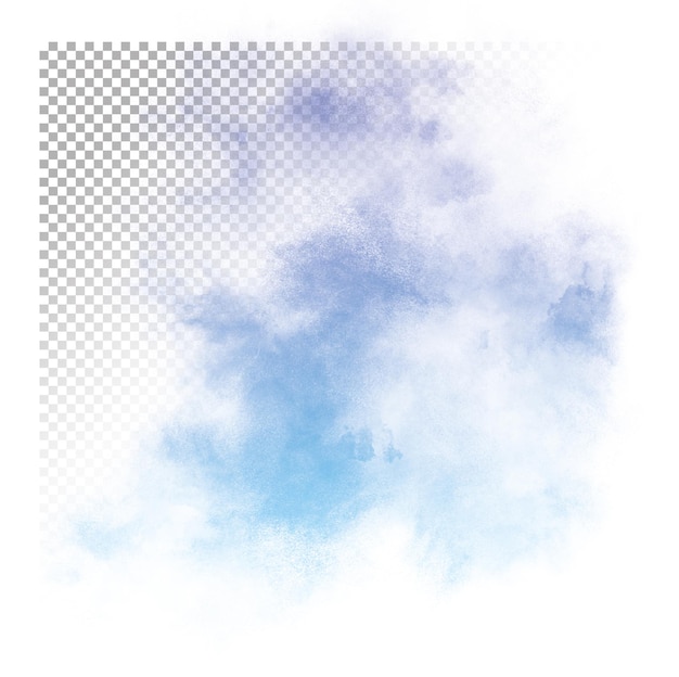 PSD un fond pastel avec un ciel bleu et des nuages.