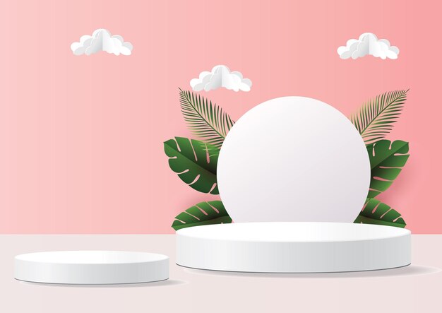 Fond de podium 3d d'affichage de produit PSD