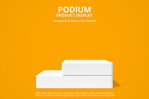 Fond de podium moderne minimaliste pour le rendu 3d de la marque et de la présentation du produit