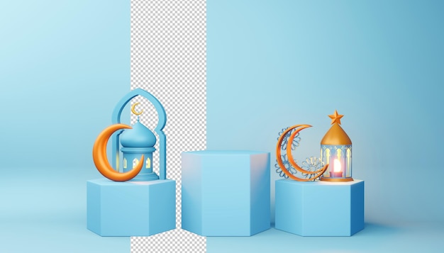 Fond De Ramadan Kareem, Rendu 3d.