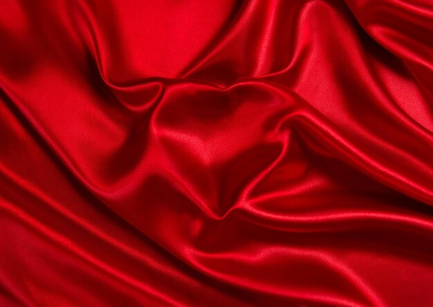 PSD le fond de satin rouge est l'amour de valentin.