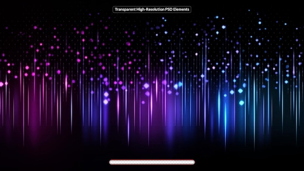 Fond de technologie couleurs violettes et bleues onde de points