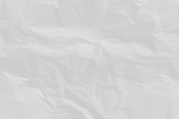 Fond de texture de papier blanc froissé