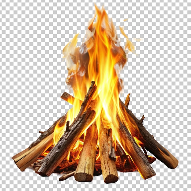 PSD fond transparent de bon feu