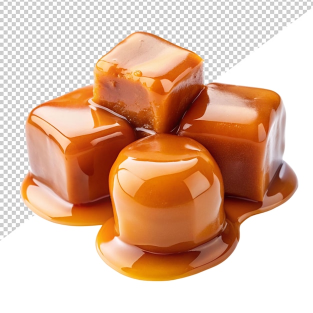 Fond Transparent De Bonbons Au Caramel