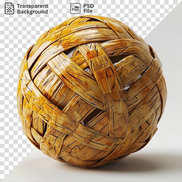 PSD fond transparent avec une boule et une ombre foncée