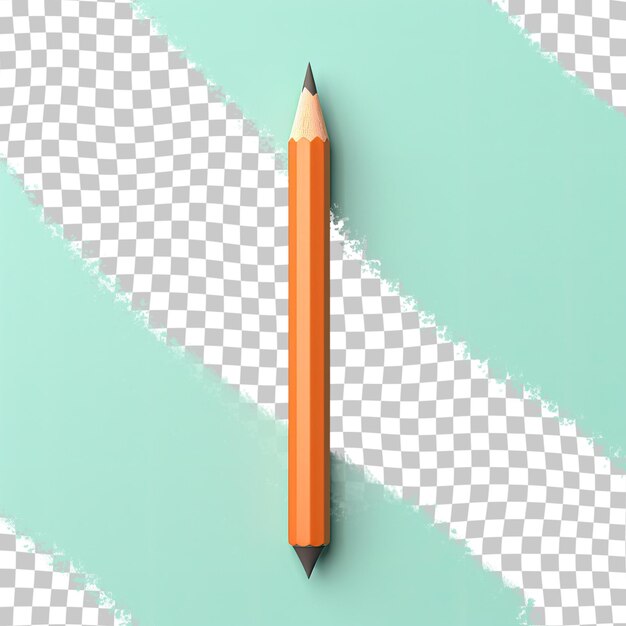 PSD fond transparent avec un crayon solitaire