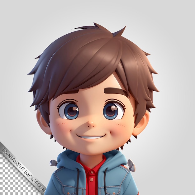 Fond Transparent De Dessin Animé Mignon Personnage Chibi