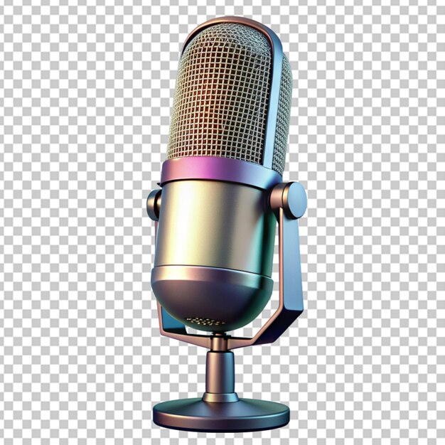 PSD fond transparent du microphone