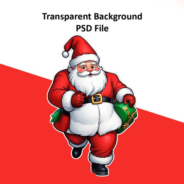 PSD le fond transparent du père noël