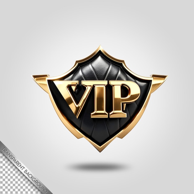 PSD fond transparent emblème vip