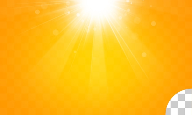 Fond transparent de la lumière du soleil