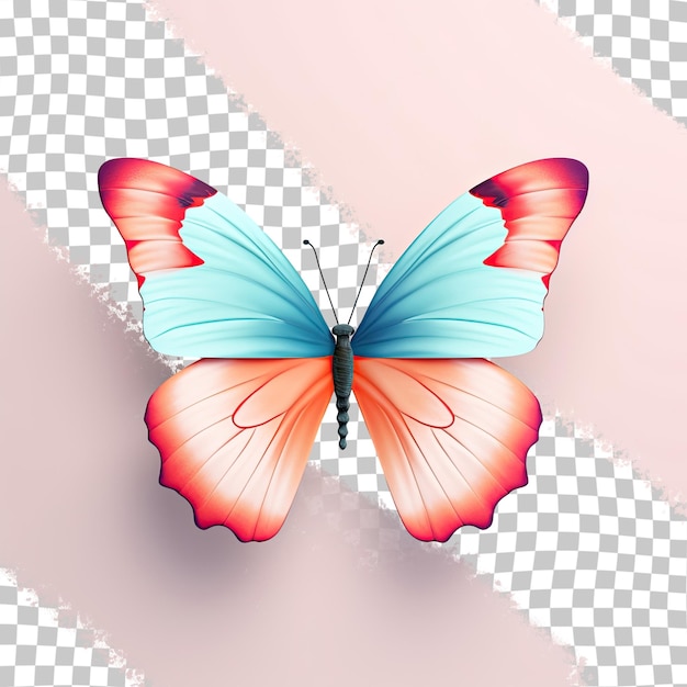 PSD fond transparent papillon noir