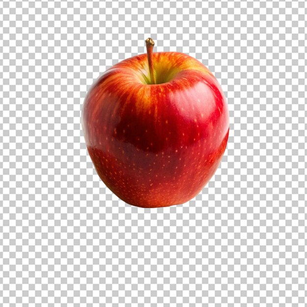 PSD un fond transparent de pomme rouge