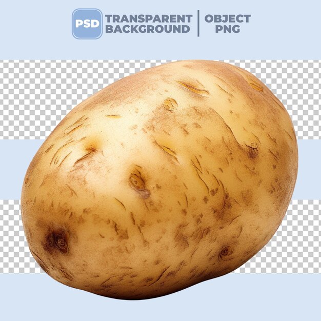 Le fond transparent de la pomme de terre PNG PSD.