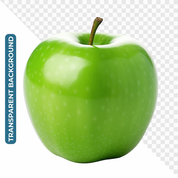 Fond transparent pomme verte PSD