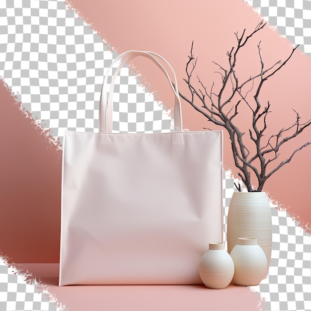 PSD fond transparent en sac en bois