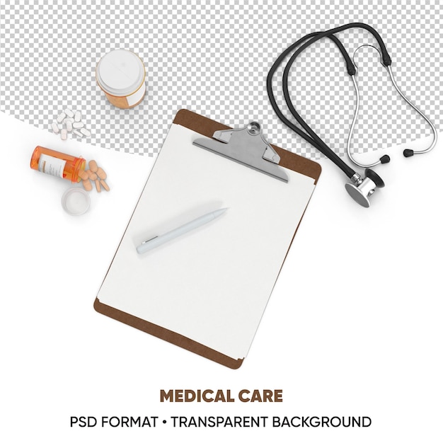 Fond transparent de soins médicaux