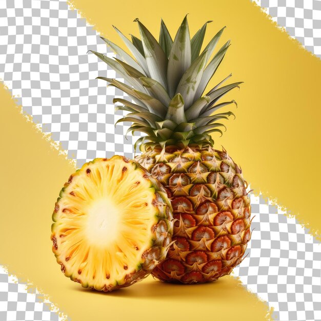 Fond Transparent Avec Des Tranches D'ananas